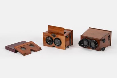 Set of SEVEN miscellaneous stereoscopic viewers,...