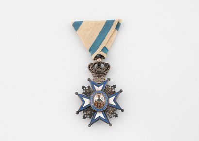 SERBIA. 
Knight's cross of the Royal Order...