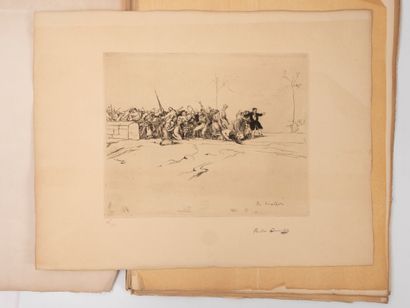 André DEVAMBEZ (1867-1944)
Twelve etchings,...