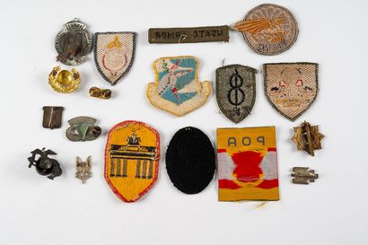 Large lot of insignia, including foreign...