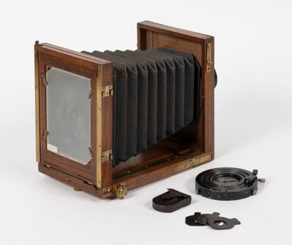 Petite chambre photographique en bois «Carpentier...