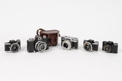 Set of FIVE miscellaneous small cameras:
-...
