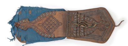 NORTH AFRICA
A piece of brown leather upholstery...