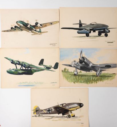 Jean NOËL (1929)
Five German aircraft including...