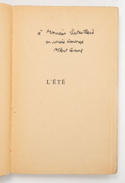 CAMUS, (Albert)
L'été. 1 vol broché. Gallimard,...