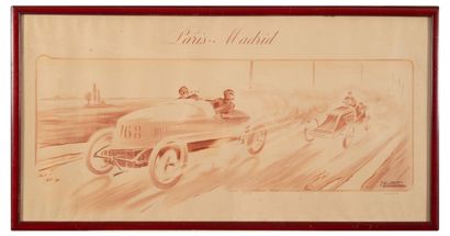 After Ernest MONTAUT
Paris-Madrid.
Print...