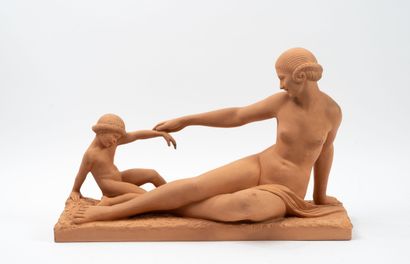 Marcel BOURAINE (1886-1948)
Jeune femme et...