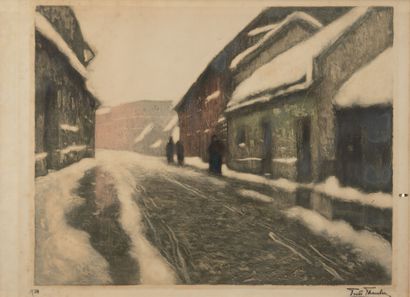Frits THAULOW (1847-1906)
The thaw.
Color...