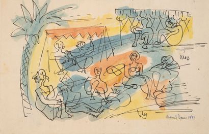 Marcel JANCO (1895-1984)
Assemblée sous un...