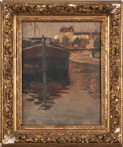 Auguste Louis LEYMARIE (1880-1958)
Barge...