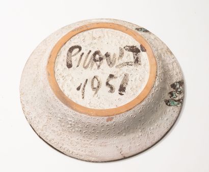 Robert PICAULT (1919-2000)
Plat circulaire,...