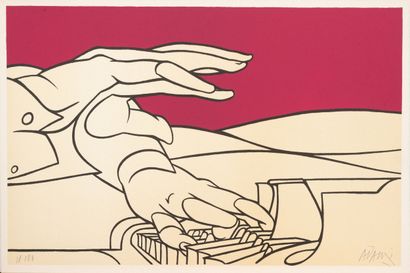 Valério ADAMI (1935)
Mains de pianiste.
Sérigraphie...