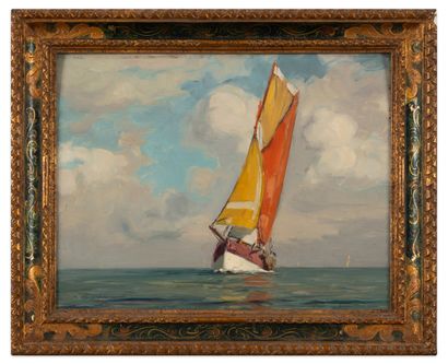 Maurice MENARDEAU (1897-1977)
Sailboat.
Oil...