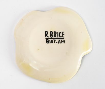 Roland BRICE (1911-1989) & Ateliers BRICE
Assiette,...