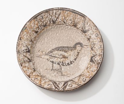 Robert PICAULT (1919-2000)
Plat circulaire,...
