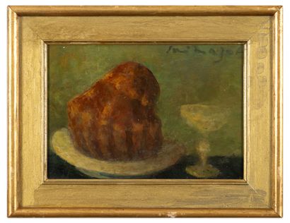 Louis MAZOT (1919-1994)
Brioche et verre...