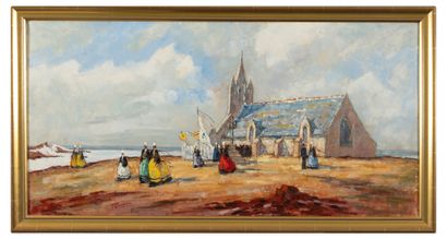 Jean DARIGNAN (20th century)
Leaving mass,...