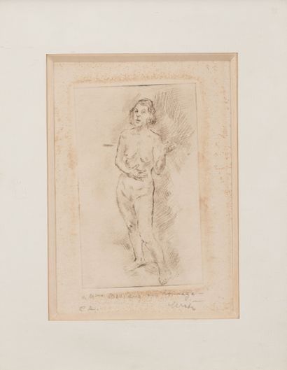 Léopold KRETZ (1907-1990)
Female nude.
Etching...