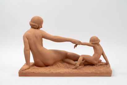 Marcel BOURAINE (1886-1948)
Jeune femme et...