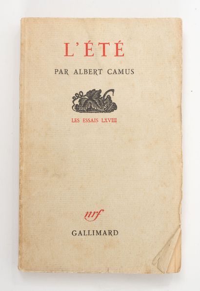 CAMUS, (Albert)
L'été. 1 vol broché. Gallimard,...
