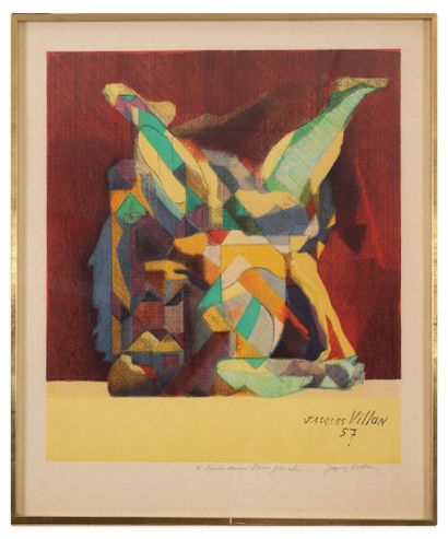 Jacques VILLON (1875-1963)
Arlequin.
Lithographie...