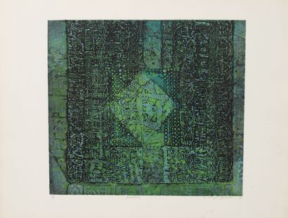Kenji YOSHIDA (1924-2009)
Portail d'un chateur,...