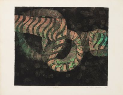 Kenji YOSHIDA (1924-2009)
Portail d'un chateur,...