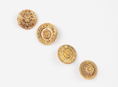 attributed to CHANEL, Paris
Four gilt-metal...