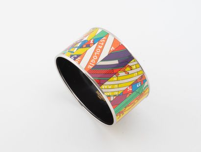 HERMES Paris 
Bracelet manchette en métal...