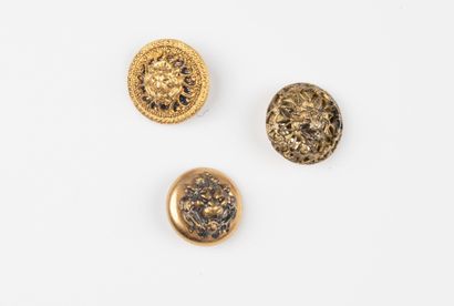 attributed to CHANEL, Paris
Three gilded...