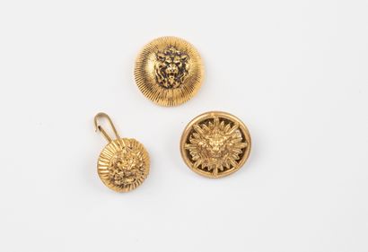 attributed to CHANEL, Paris
Three gilt-metal...
