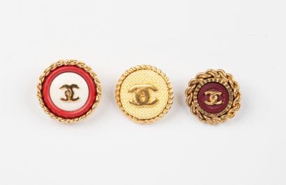 attributed to CHANEL, Paris
Three gilt-metal...