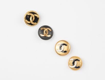 attributed to CHANEL, Paris
Four gilt metal...