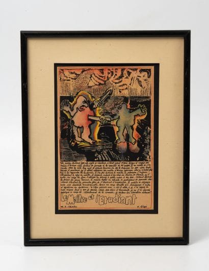 François RIGHI (1946)
Le Maître et l'Etudiant.
Encre,...