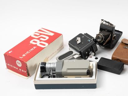 Lot d'appareils photographiques et caméras,...