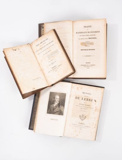 Lot de 3 volumes :
-MONTEIL, Traité de matériaux...