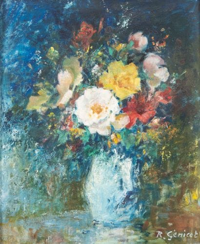 Robert GÉNICOT (1890-1981)
Bouquet de fleurs....