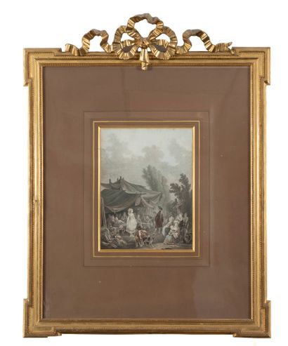 La bataille de Montereau.
Gravure en noir.
taches
ON...