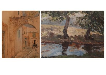 Paolo Antoine SIMONI (1882-1960) 
Ruelle...