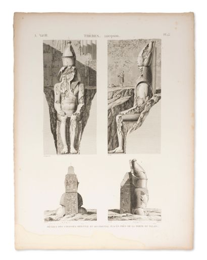 DESCRIPTION DE L'EGYPTE
ou recueil des observations...