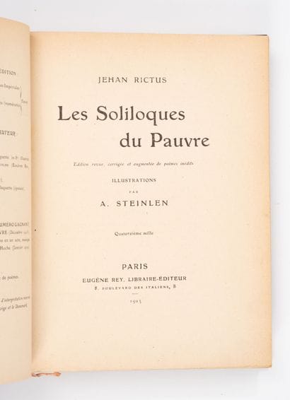 RICTUS, Jehan (Gabriel Randon de Saint-Amand)
Les...