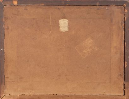 École du XIXème siècle
Campement de bohémiens.
Dessin...
