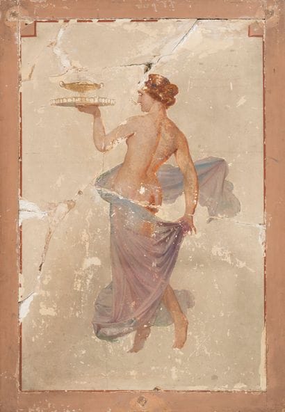 ITALIE, fin du XIXème siècle
Femme à l'Antique...