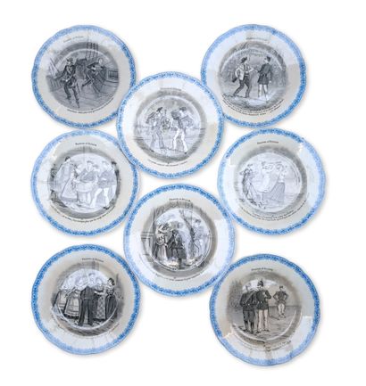 CHOISY LE ROI
Série de dix assiettes 