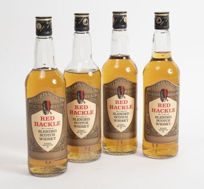 RED HACKLE
4 bouteilles de Whisky 75 cl.
Niveau...