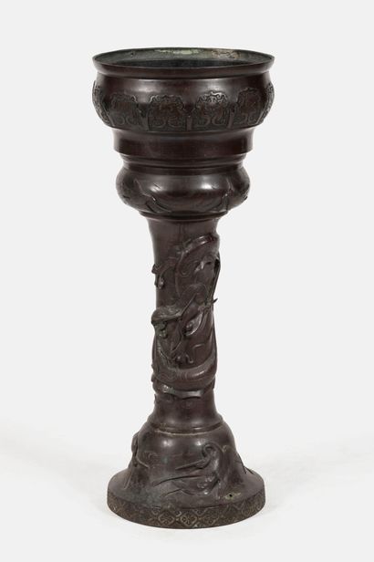 INDOCHINE, vers 1900
Jardinière en colonne...