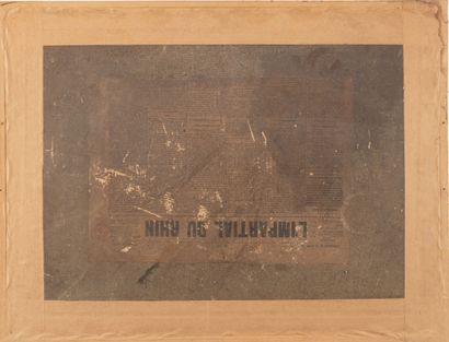 La bataille de Montereau.
Gravure en noir.
taches
ON...