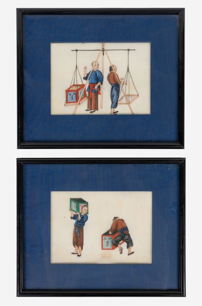 CHINE, début du XXème siècle
Huit dessins...