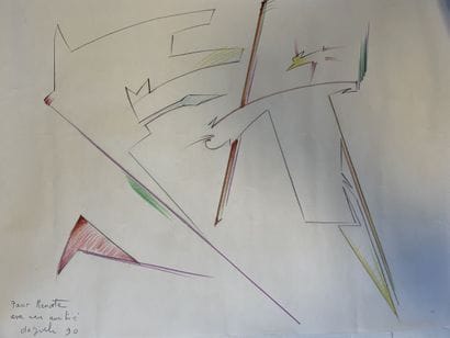 LINO de GIULI (1951)
Sans titre, 1991.
Crayons...