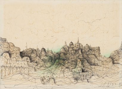 Jean CARZOU (1907-2000)
Lointain château,...